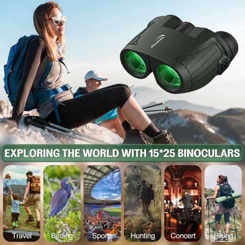 Aurosports 15x25 Compact Binoculars | TekChoice Electronics