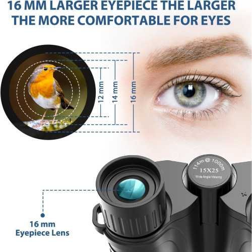 15x25 Waterproof Binoculars for Adults | TekChoice Electronics