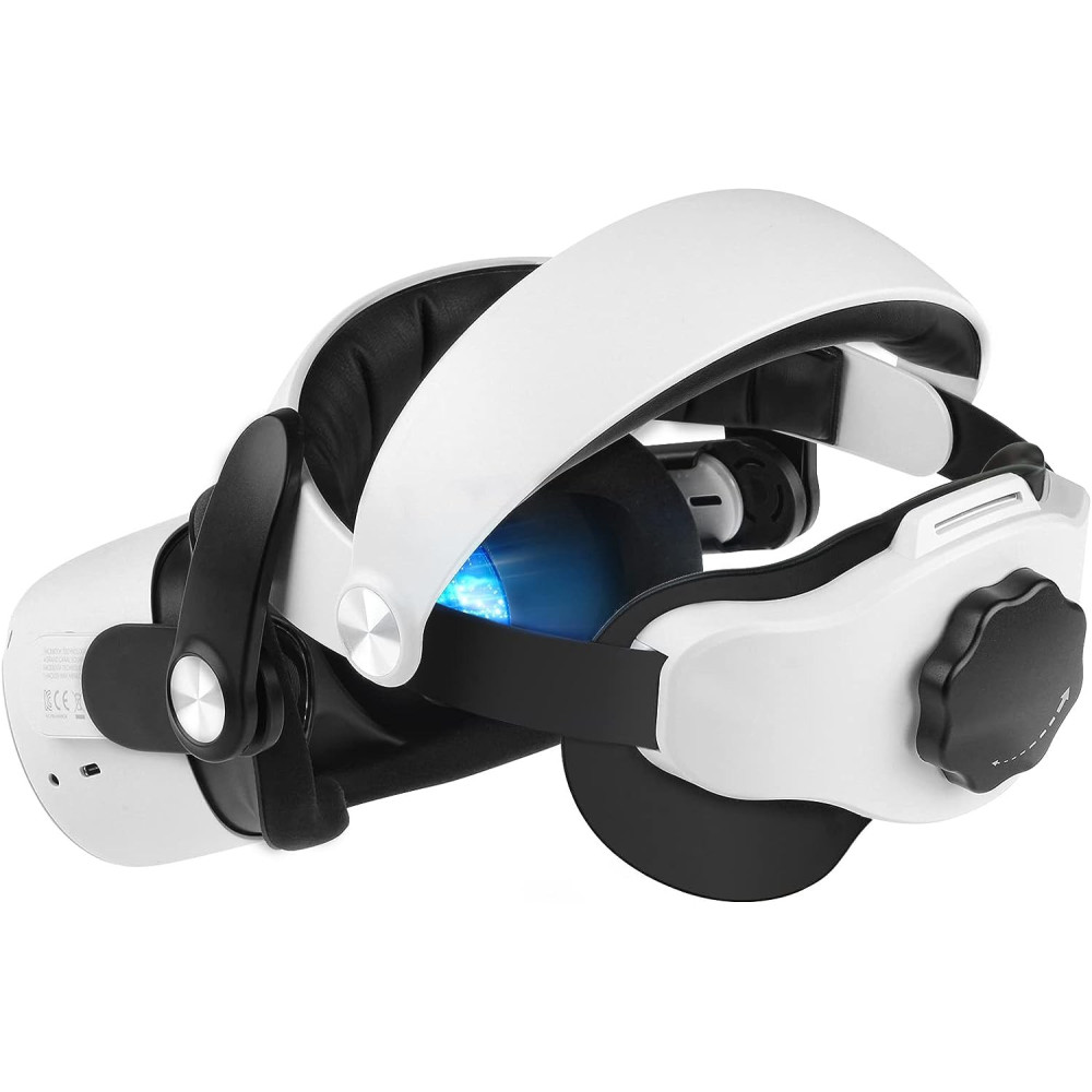 Enhanced Support and Comfort with the Adjustable Elite Head Strap - For Oculus/Meta Quest 2