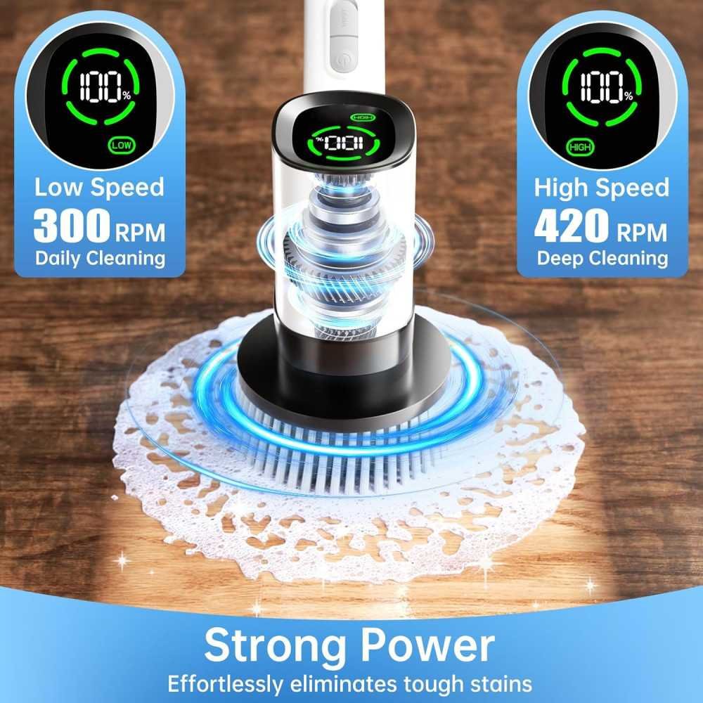 IPX7 Waterproof Cordless Electric Spin Scrubber | TekChoice Electronics