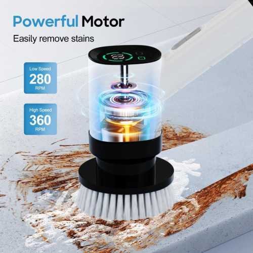 Turbo-Charged Electric Spin Scrubber for Sparkling Bathrooms | TekChoice Electronics