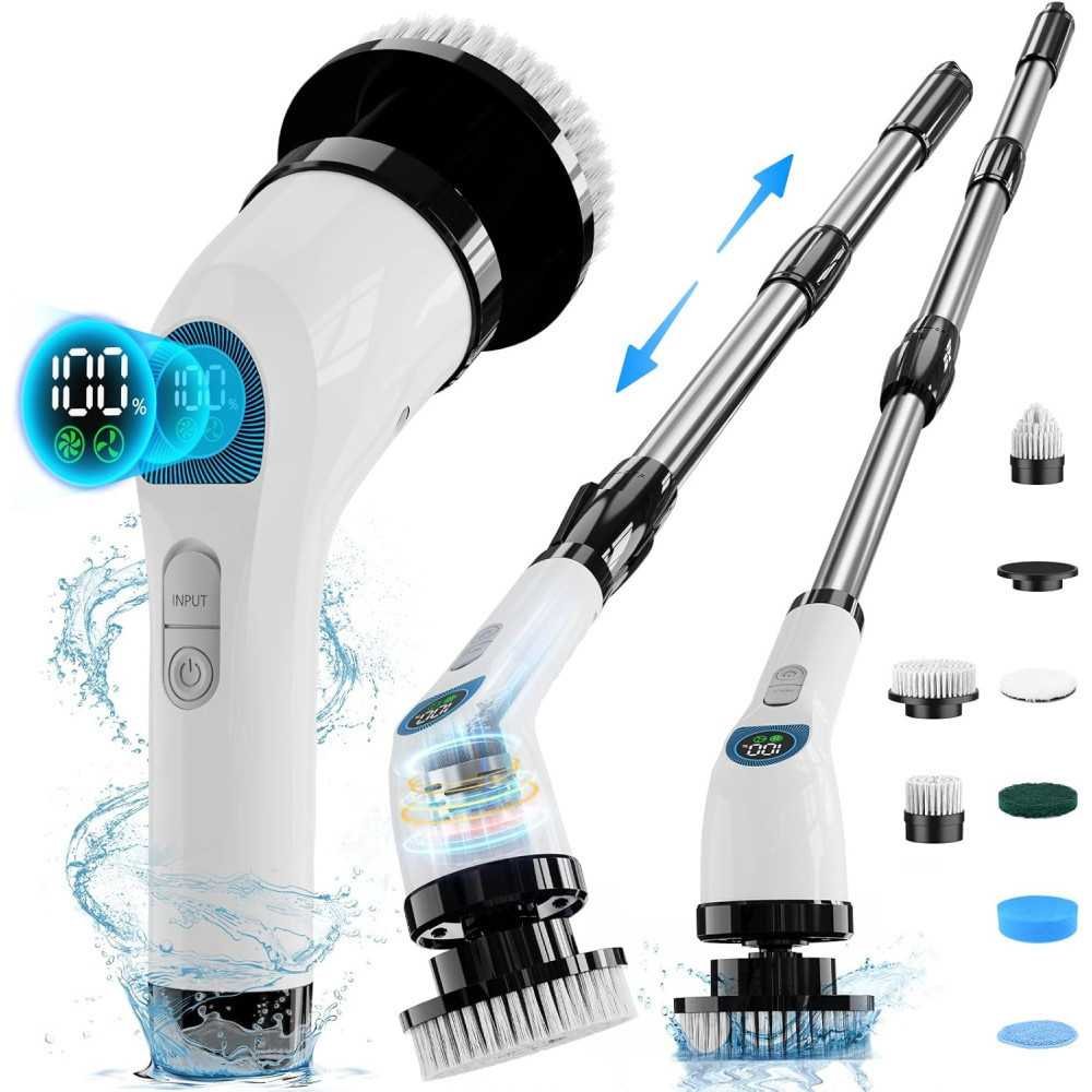 Cordless Electric Spin Scrubber with 10 Tools for Sparkling Results | TekChoice Electronics