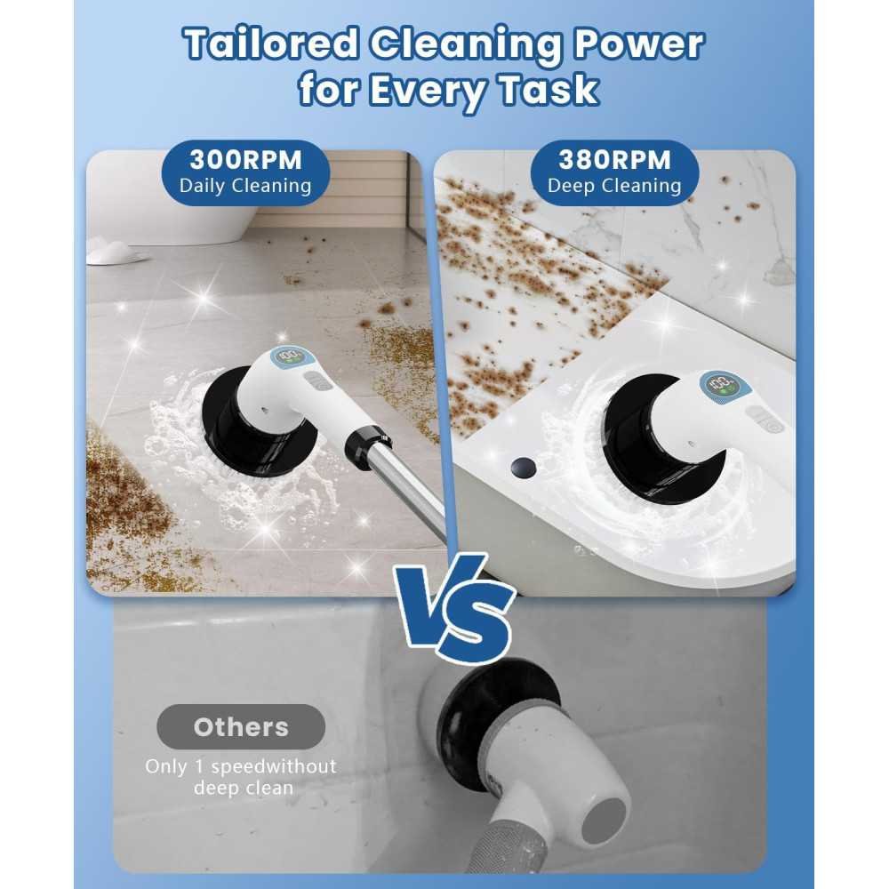 Cordless Electric Spin Scrubber with 10 Tools for Sparkling Results | TekChoice Electronics