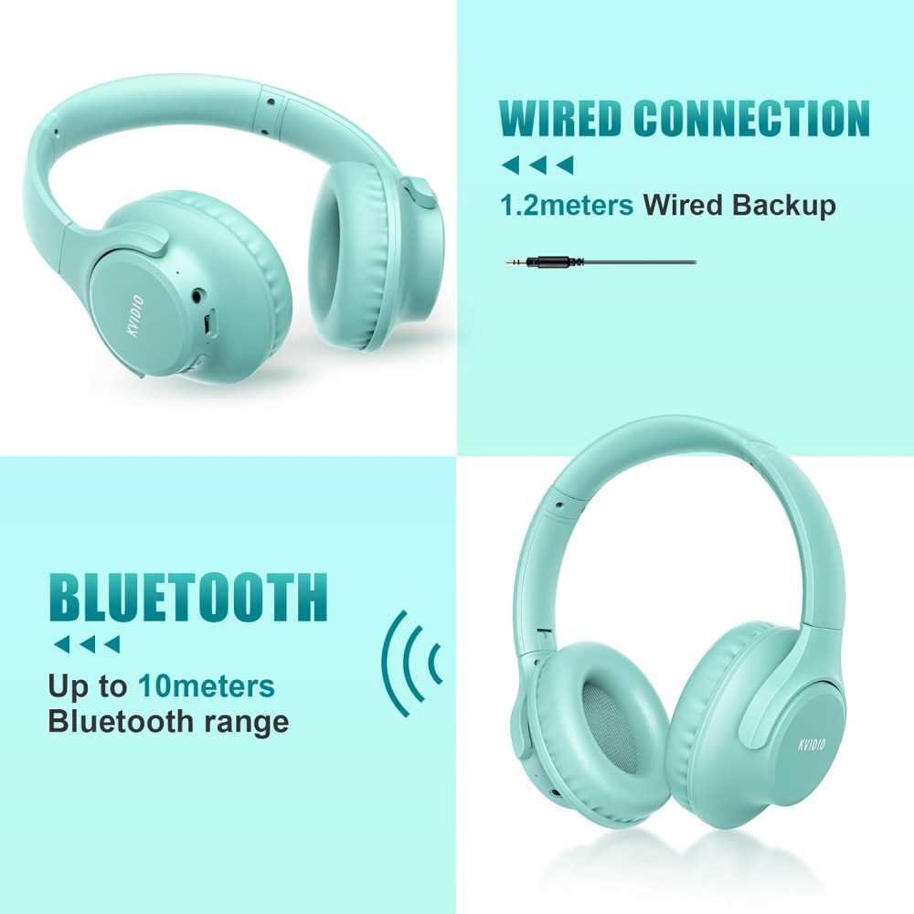 Wireless Bluetooth Headphones w/ 65 Hours Playtime and HiFi Stereo Sound | TekChoice Electronics