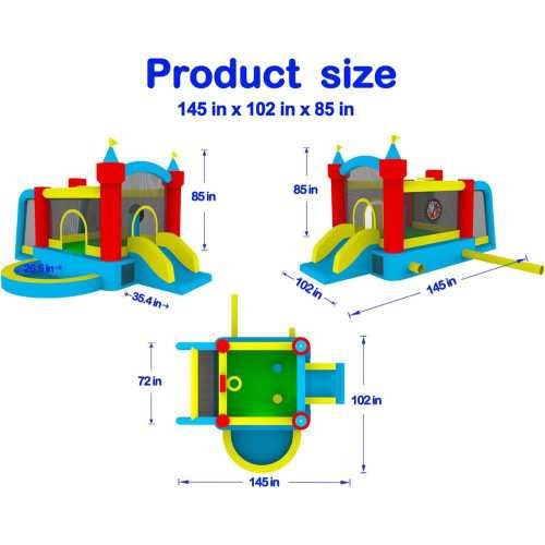 Inflatable Bounce House with Slide | TekChoice Electronics