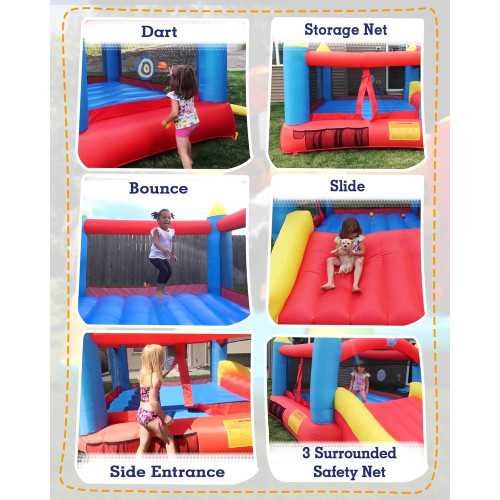 Heavy-Duty Inflatable Bouncer Requires 450W/0.6HP Blower for Endless Entertainment | TekChoice Electronics