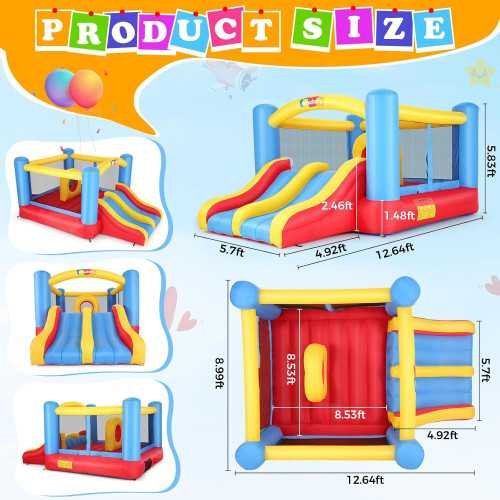 Inflatable Bounce House with Slides for Endless Family Fun | TekChoice Electronics