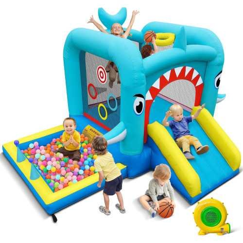 7-in-1 Inflatable Bounce House for Active Kids 3-8 | TekChoice Electronics