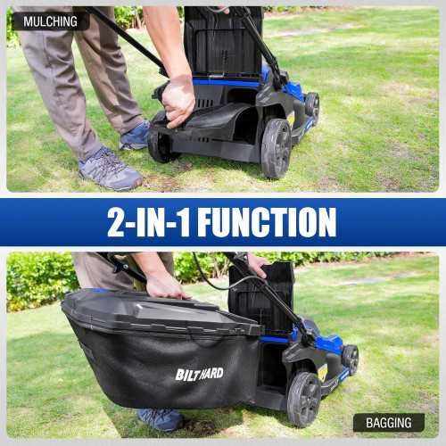 Cordless Mower, Trimmer, Edger, Blower Combo Set with 3 Batteries & Dual Charger | TekChoice Electronics