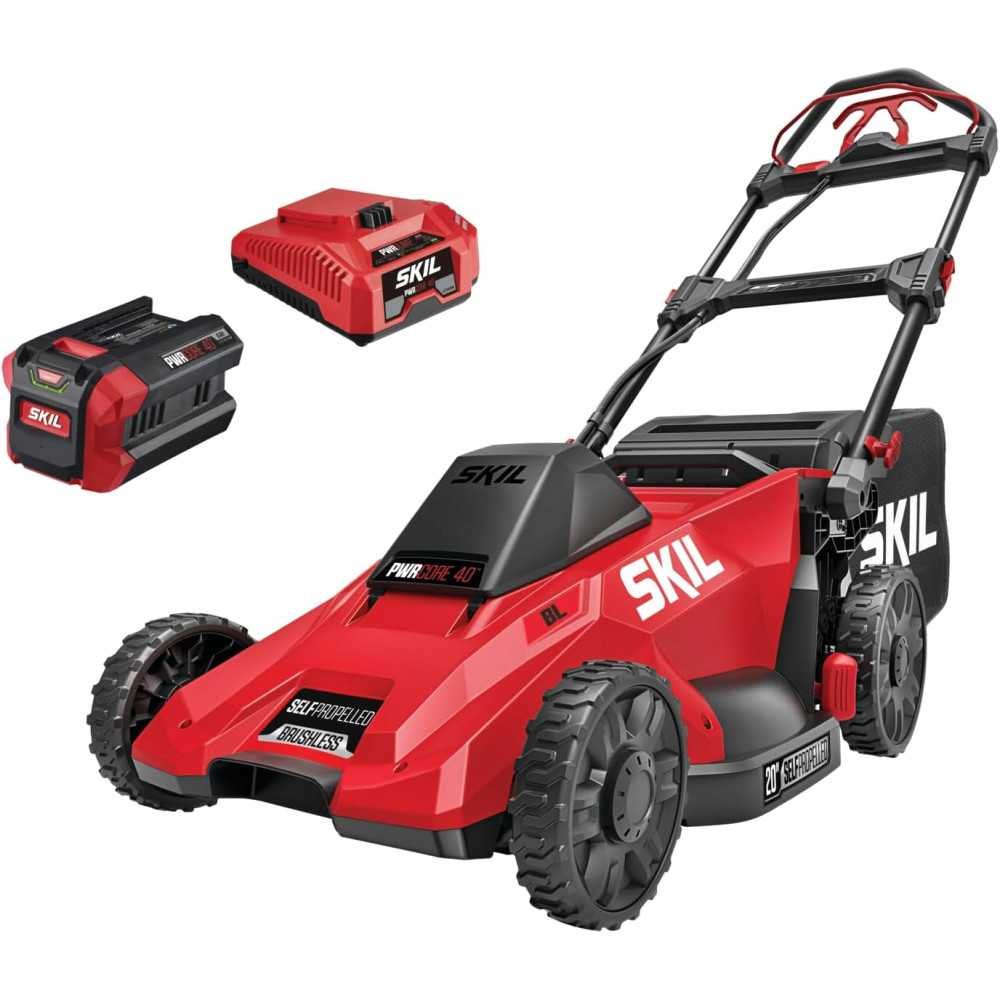 SKIL PWR CORE 40 Self-Propelled Mower Kit Complete with 6.0Ah Battery and Auto PWR JUMP Charger | TekChoice Electronics