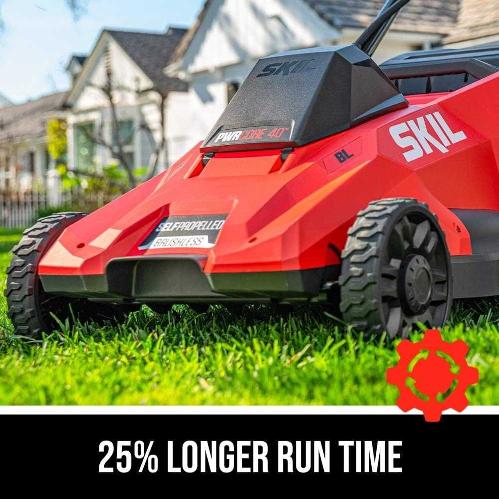 SKIL PWR CORE 40 Self-Propelled Mower Kit Complete with 6.0Ah Battery and Auto PWR JUMP Charger | TekChoice Electronics