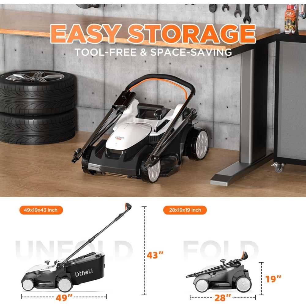 20V Electric Lawn Mower with 6-Position Height Adjustment and Long-Lasting Batteries | TekChoice Electronics