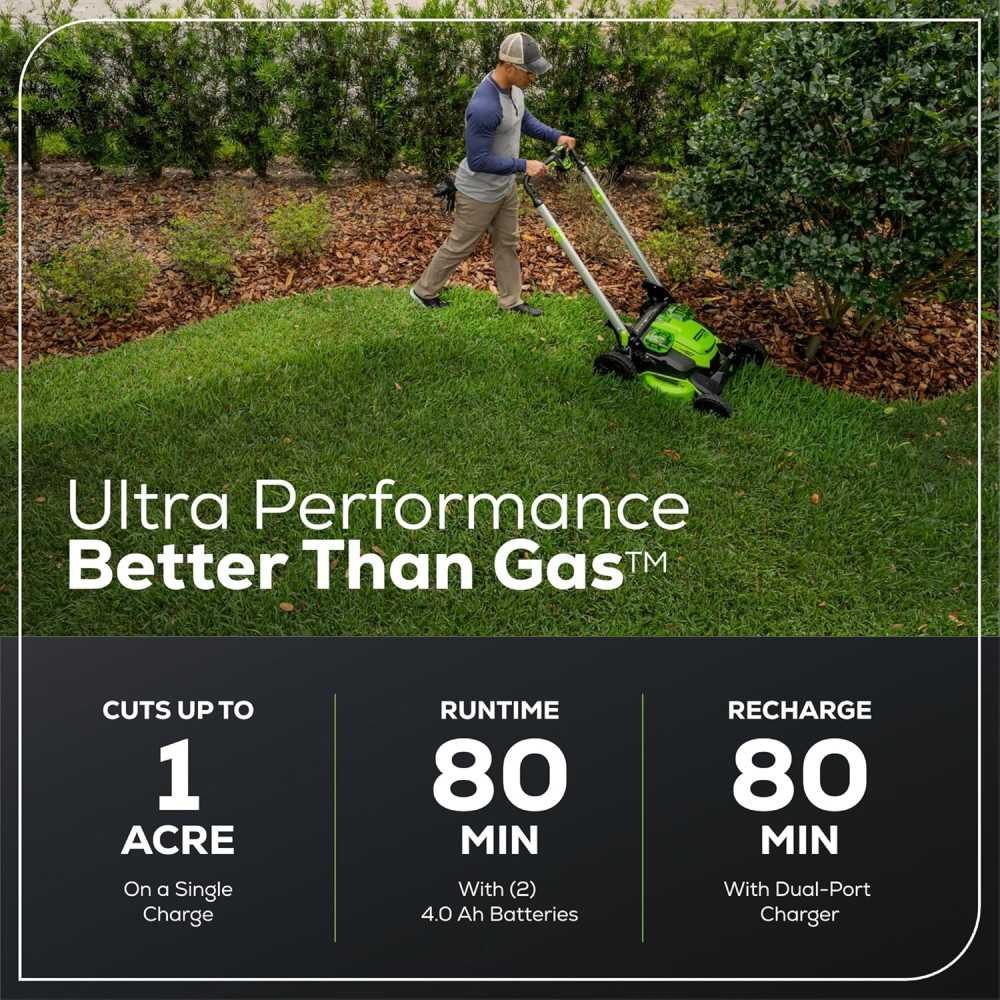 60V Cordless Lawn Mower with LED Lights and Self-Propelled System | TekChoice Electronics