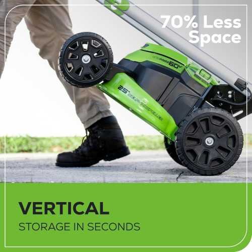 60V Cordless Lawn Mower with LED Lights and Self-Propelled System | TekChoice Electronics