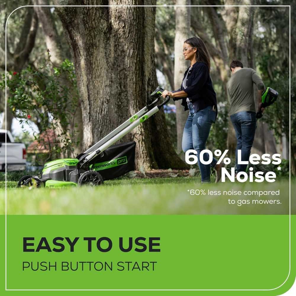 60V Cordless Lawn Mower with LED Lights and Self-Propelled System | TekChoice Electronics