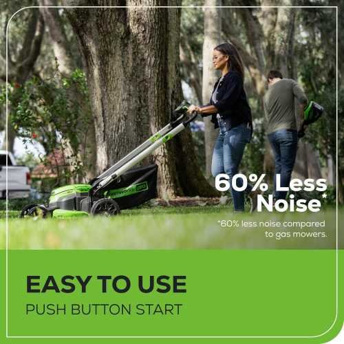 60V Cordless Lawn Mower with LED Lights and Self-Propelled System | TekChoice Electronics