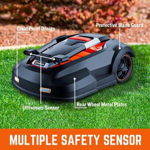 Robot Lawn Mower with Bluetooth Control and Advanced Features for Small to Medium Yards | TekChoice Electronics