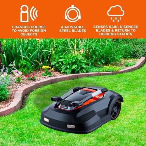 Robot Lawn Mower with Bluetooth Control and Advanced Features for Small to Medium Yards | TekChoice Electronics