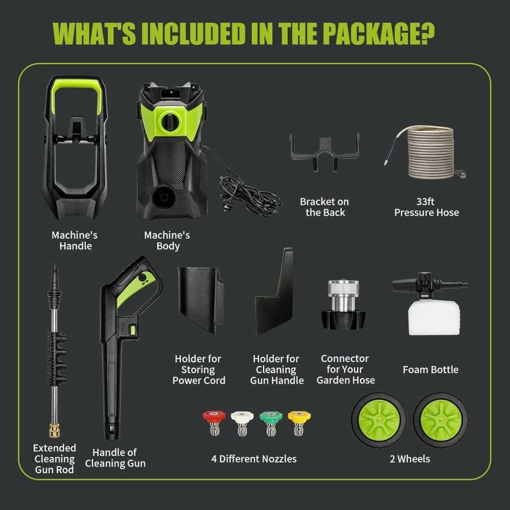 3000 PSI Electric Pressure Washer Kit for a Spotless Clean on Cars, Fences, Patios, and Driveways | TekChoice Electronics