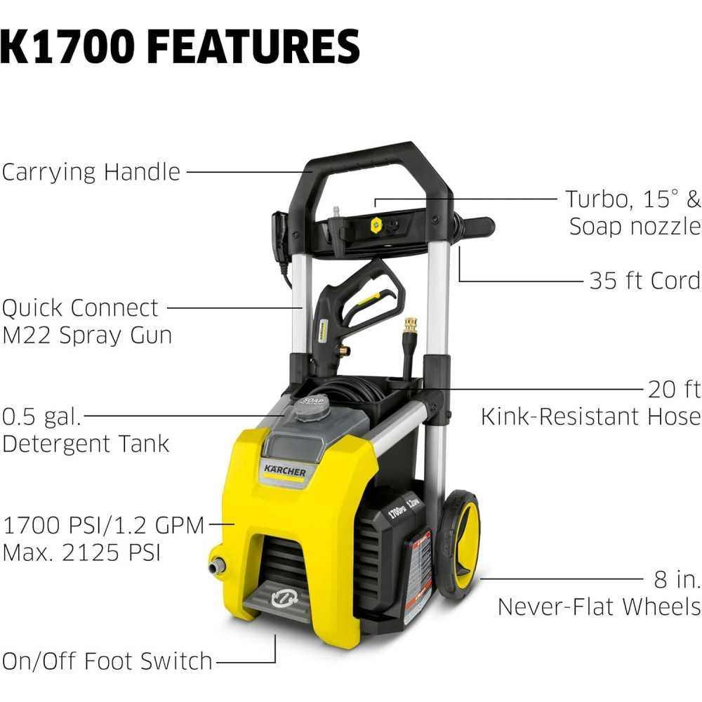 K1700 Pressure Washer for Cars, Driveways, and More | TekChoice Electronics