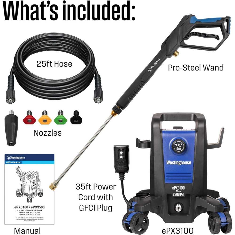 2300 Max PSI ePX3100 Electric Pressure Washer | TekChoice Electronics