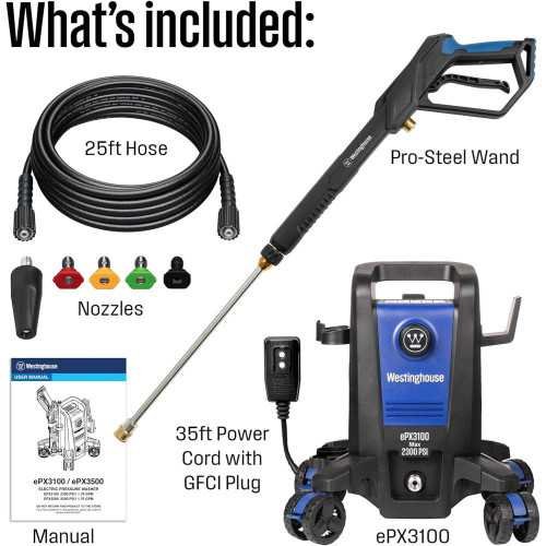 2300 Max PSI ePX3100 Electric Pressure Washer | TekChoice Electronics