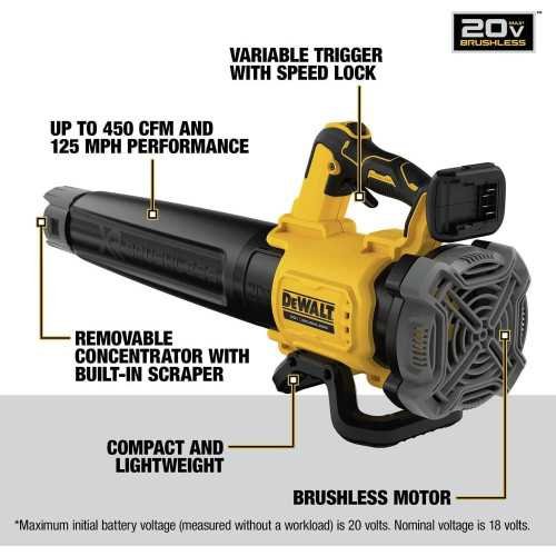 DEWALT 20V MAX* XR Cordless Leaf Blower | TekChoice Electronics