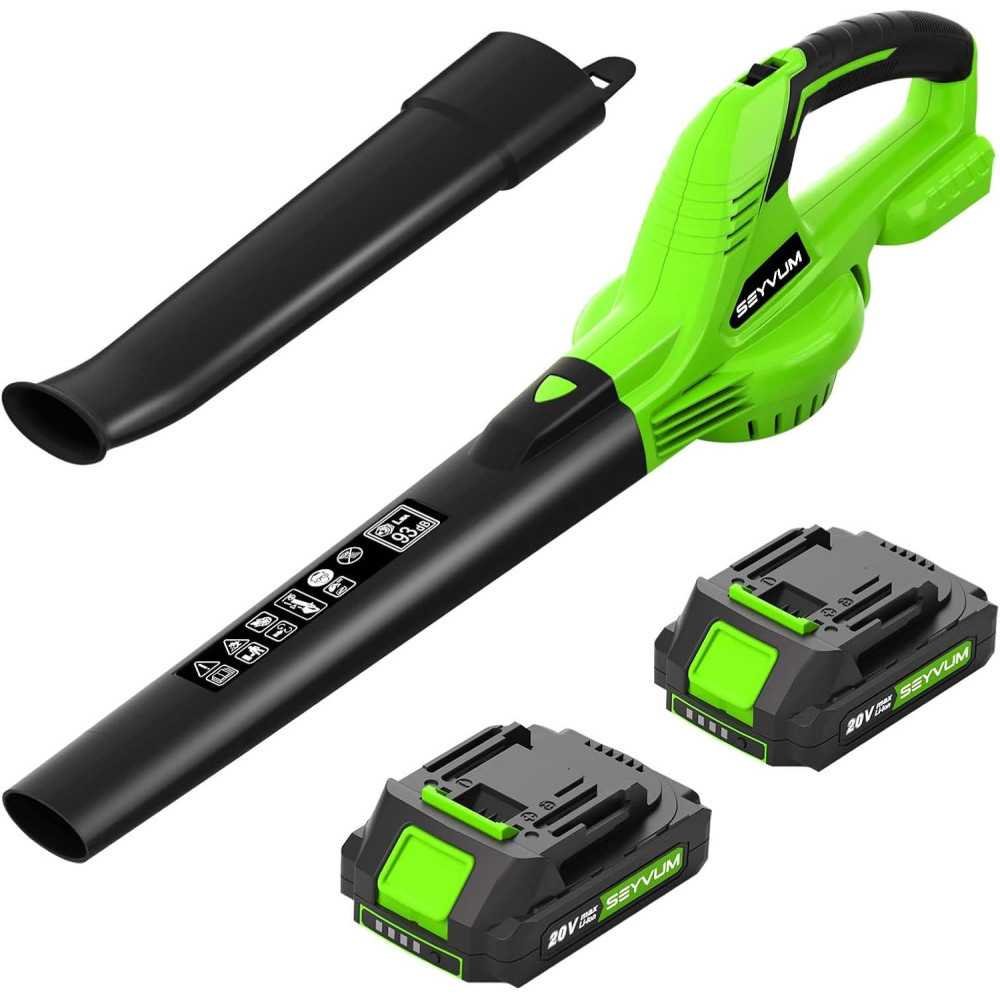 20V 5.0 Ah Battery Cordless Leaf Blower with 2 Tubes | TekChoice Electronics