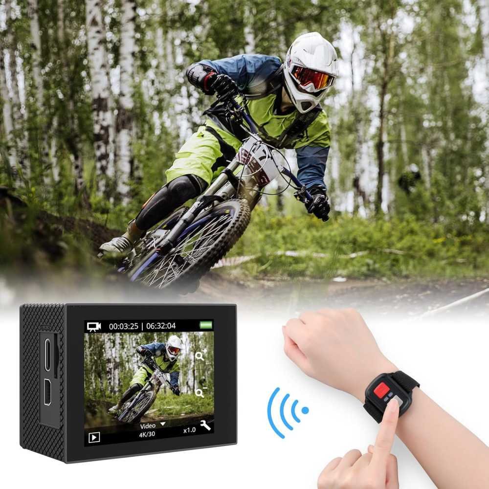 EK7000 Pro 4K 30fps Action Camera w/ Touch Screen and Remote Control | TekChoice Electronics