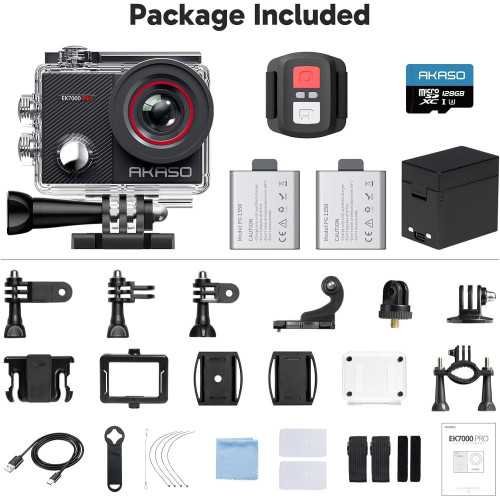 EK7000 Pro 4K 30fps Action Camera w/ Touch Screen and Remote Control | TekChoice Electronics