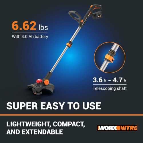 Nitro 20V Cordless String Trimmer with Brushless Motor and Command Feed Technology | TekChoice Electronics