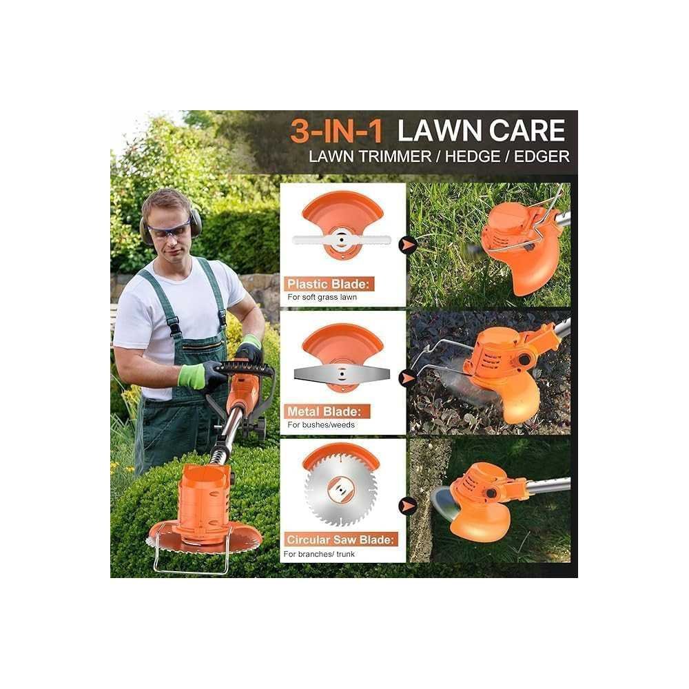 21V Grass Edger & Mower Combo for Effortless Yard Maintenance | TekChoice Electronics