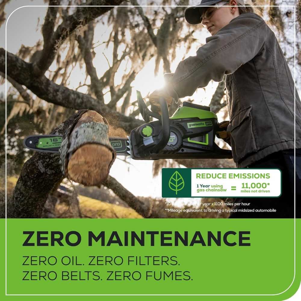 60V Cordless Chainsaw with Battery and Charger | TekChoice Electronics