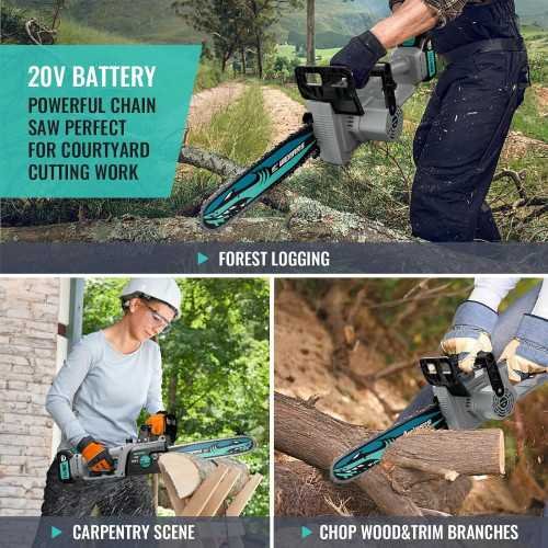 20V Brushless Cordless Chainsaw for Pruning and Wood Cutting in Your Garden | TekChoice Electronics