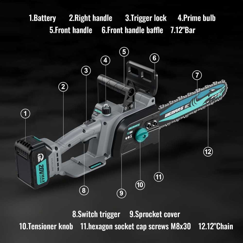 20V Brushless Cordless Chainsaw for Pruning and Wood Cutting in Your Garden | TekChoice Electronics