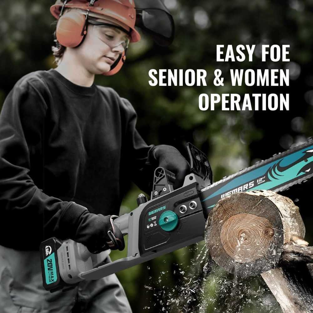 20V Brushless Cordless Chainsaw for Pruning and Wood Cutting in Your Garden | TekChoice Electronics