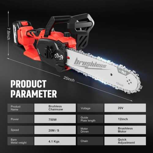 20V Cordless Chainsaw with Lithium Ion Battery for Efficient Cutting | TekChoice Electronics
