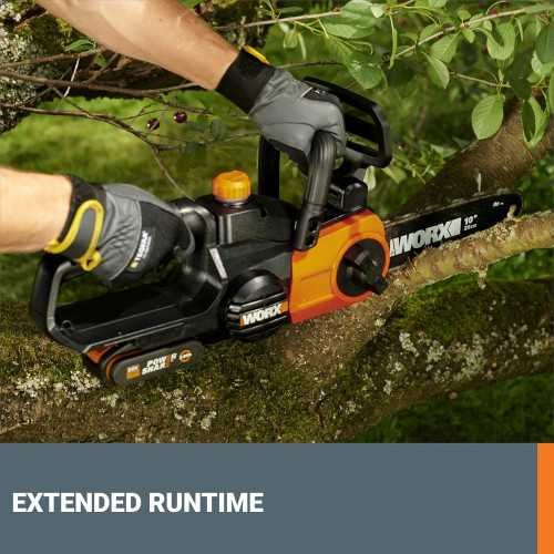 WG322 20V Cordless Chainsaw with Auto-Tension | TekChoice Electronics