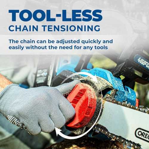 Cordless 16-Inch Chainsaw for Effortless Tree and Wood Cutting | TekChoice Electronics