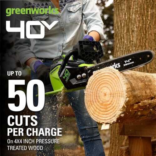 40V 14" Chainsaw Kit: Includes 2.5Ah USB Battery and Charger | TekChoice Electronics