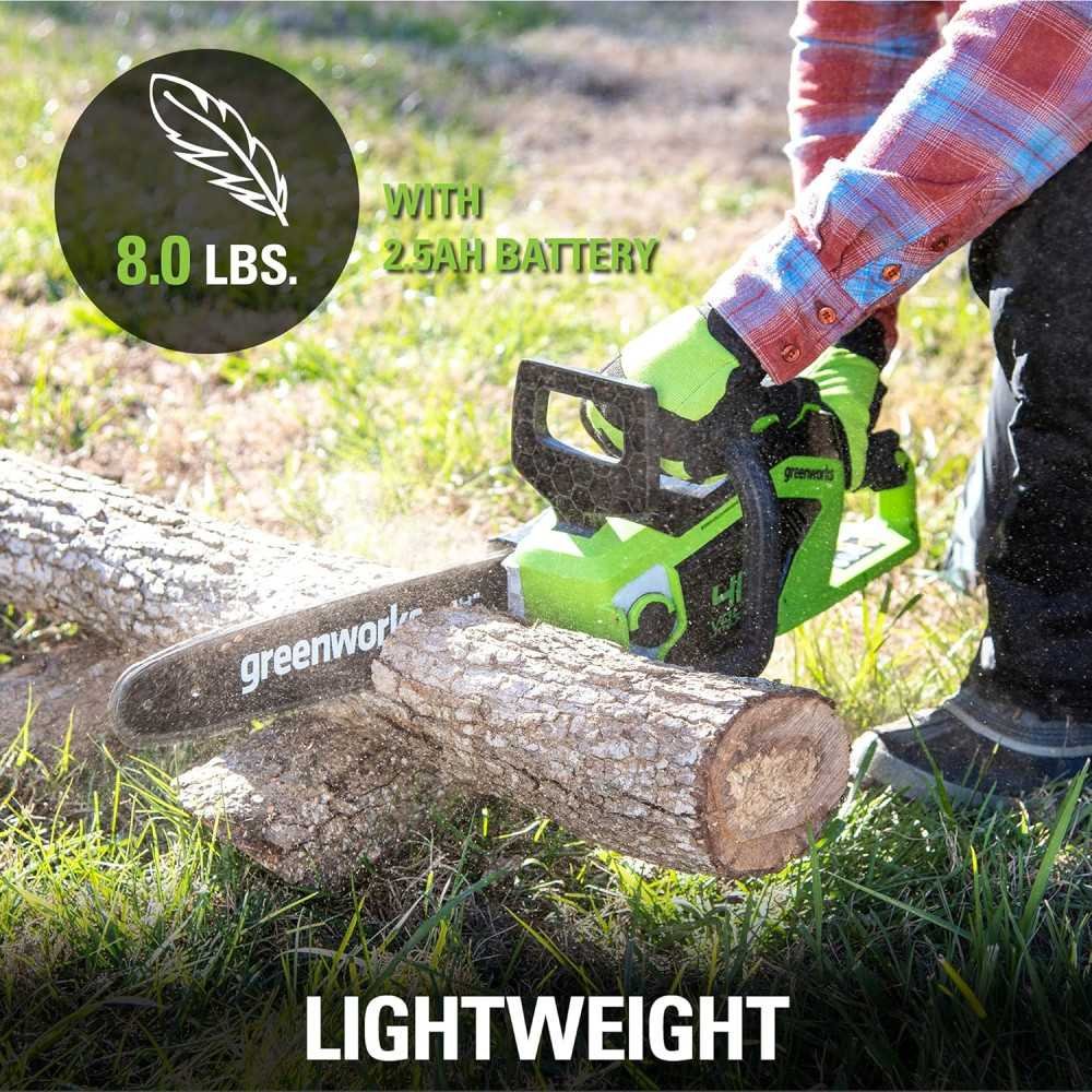 40V 14" Chainsaw Kit: Includes 2.5Ah USB Battery and Charger | TekChoice Electronics