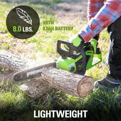 40V 14" Chainsaw Kit: Includes 2.5Ah USB Battery and Charger | TekChoice Electronics