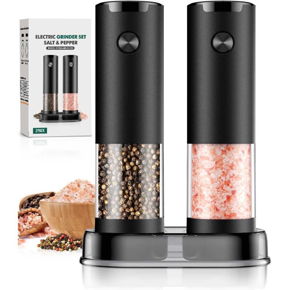 Electric Salt and Pepper Grinder Set