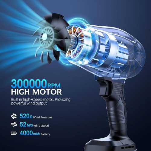 300000 RPM Electric Cordless Leaf Blower | TekChoice Electronics