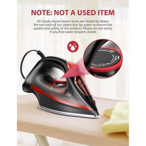 Coated Soleplate Steam Iron for Quick & Easy Garment Care | TekChoice Electronics