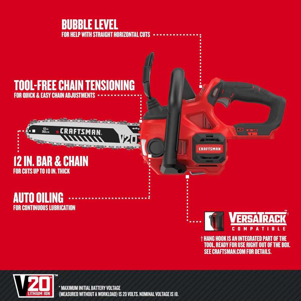 CRAFTSMAN V20 12-Inch Cordless Chainsaw | TekChoice Electronics