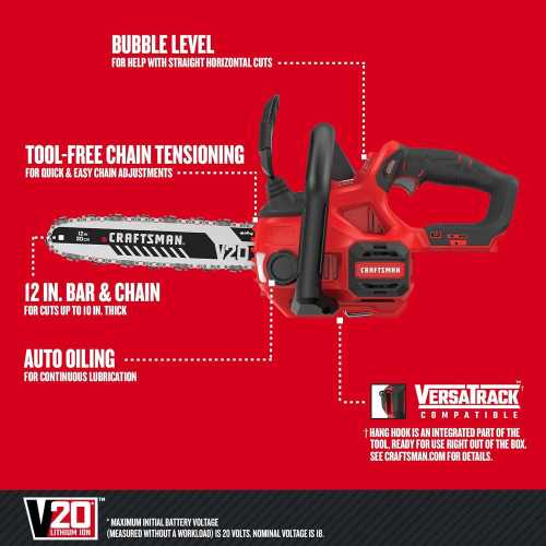 CRAFTSMAN V20 12-Inch Cordless Chainsaw | TekChoice Electronics
