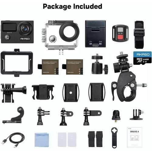 Brave 4 4K Action Camera Bundle