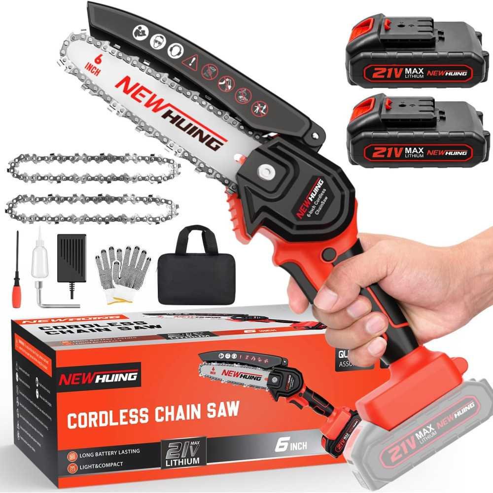 Mini Cordless Chainsaw Kit for Hassle-Free Cutting | TekChoice Electronics