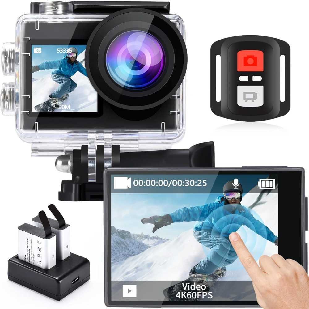 Action Camera 4K 60FPS 20MP Underwater Camera